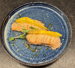 Sake grill - Łosos opalany